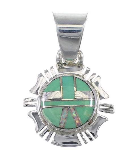 Silver Turquoise Opal Pendant YX77584