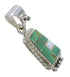 Sterling Silver Turquoise And Opal Pendant YX77587
