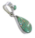 Southwest Silver Turquoise Opal Tear Drop Pendant YX77592
