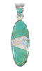 Southwest Silver Turquoise Opal Pendant YX77593