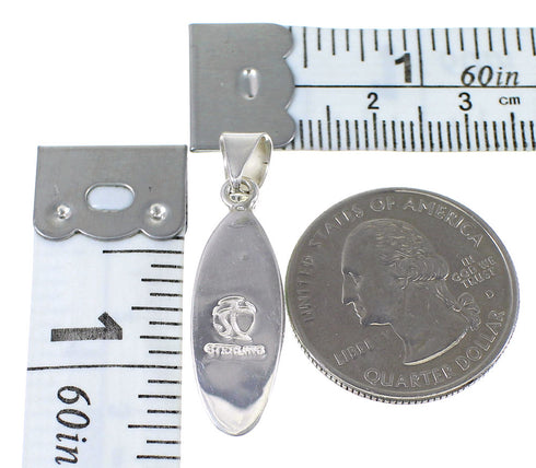 Southwestern Silver Turquoise Opal Pendant YX77594