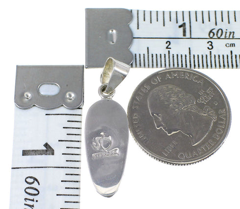 Southwestern Silver Turquoise And Opal Pendant YX77598