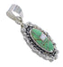Turquoise Opal Silver Southwest Pendant YX77628
