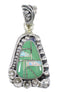 Turquoise Opal Sterling Silver Flower Pendant YX77632