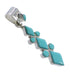 Silver And Turquoise Southwestern Pendant AX77015