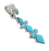 Sterling Silver And Turquoise Southwestern Pendant AX77016