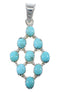 Sterling Silver And Turquoise Southwest Pendant AX77017