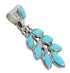 Genuine Sterling Silver And Turquoise Southwest Pendant AX77019