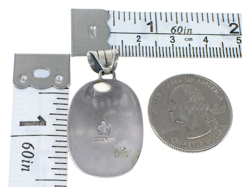 Southwest Sterling Silver And Turquoise Horse Pendant AX77027