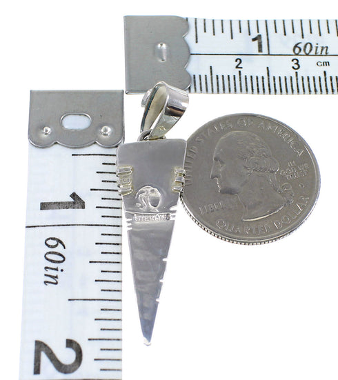 Turquoise Silver Southwest Pendant AX77028