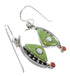 Sterling Silver Southwestern Multicolor Hook Dangle Earrings QX76768