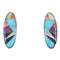 Authentic Sterling Silver Multicolor Southwest Post Earrings QX76631