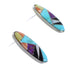 Authentic Sterling Silver Multicolor Southwest Post Earrings QX76631
