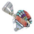 Multicolor Sterling Silver Bear Southwest Pendant YX77669