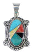 Southwest Silver Multicolor Pendant YX77700