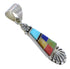 Southwestern Sterling Silver Multicolor Pendant YX77704