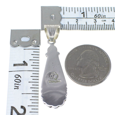 Southwestern Sterling Silver Multicolor Pendant YX77704