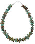 Navajo Native American Sterling Silver Turquoise Bead Necklace YX76981