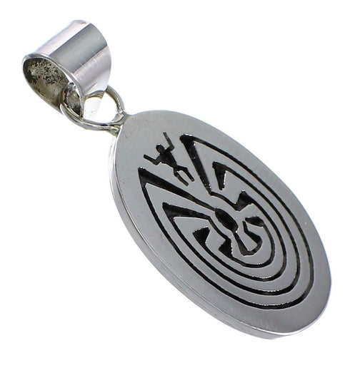 Man In The Maze Silver Native American Calvin Peterson Pendant QX77880
