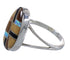 Sterling Silver Southwest Multicolor Ring Size 6-1/2 QX78490