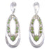 Turquoise And Opal Silver Southwest Post Dangle Earrings QX81869