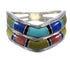 Multicolor Southwest Sterling Silver Ring Size 6-1/2 WX81149