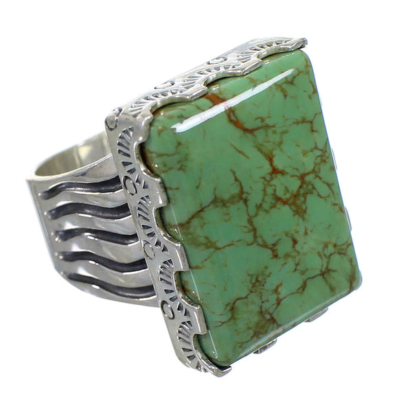 Silver Turquoise Southwestern Ring Size 5-1/2 QX85528