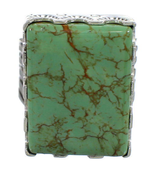 Silver Turquoise Southwestern Ring Size 5-1/2 QX85528