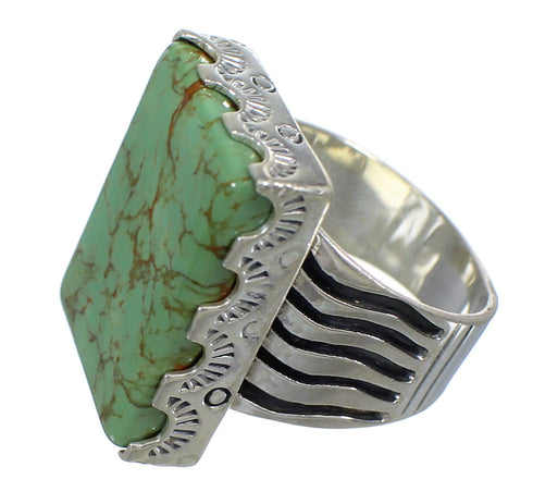 Silver Turquoise Southwestern Ring Size 5-1/2 QX85528