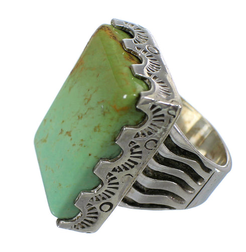 Sterling Silver Turquoise Southwestern Ring Size 4-1/4 QX85531