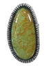Southwest Turquoise Genuine Sterling Silver Ring Size 5 QX85543