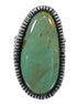 Southwest Authentic Sterling Silver Turquoise Jewelry Ring Size 5-1/2 QX85558