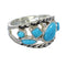 Authentic Sterling Silver Southwestern Turquoise Ring Size 5-1/4 AX84399