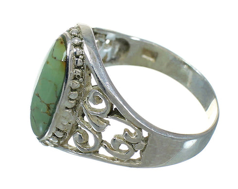 Sterling Silver And Turquoise Southwestern Ring Size 6 YX83893