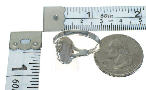 Turquoise And Silver Southwestern Ring Size 5-1/4 YX83931