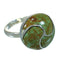 Southwest Authentic Sterling Silver Turquoise Inlay Ring Size 5-1/4 AX86302