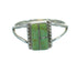 Turquoise Inlay Authentic Sterling Silver Jewelry Ring Size 8-1/4 AX86473
