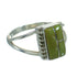 Authentic Sterling Silver Turquoise Inlay Southwest Jewelry Ring Size 4-1/2 AX86481