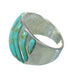 Sterling Silver Turquoise Inlay Southwest Ring Size 6 RX86335