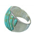 Authentic Sterling Silver Turquoise Inlay Ring