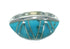 Sterling Silver Turquoise Inlay Jewelry Ring Size 6-1/4 RX86462