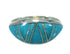 Genuine Sterling Silver Turquoise Jewelry Ring Size 6-3/4 RX86489