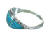 Genuine Sterling Silver Turquoise Jewelry Ring Size 6-3/4 RX86489