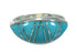 Genuine Sterling Silver Turquoise Inlay Southwest Ring Size 4-3/4 RX86502