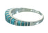 Sterling Silver Turquoise Inlay Southwest Jewelry Ring Size 6-1/4 RX86600