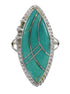 Sterling Silver And Turquoise Southwest Ring Size 8-1/4 YX85659