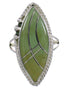 Authentic Sterling Silver And Turquoise Southwestern Ring Size 6-1/4 YX85674