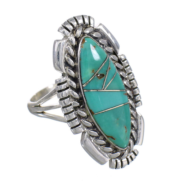 Turquoise Sterling Silver Southwest Ring Size 7-1/4 YX86432