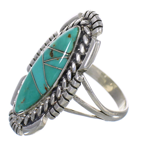 Turquoise Sterling Silver Southwest Ring Size 7-1/4 YX86432