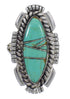Turquoise Genuine Sterling Silver Southwestern Ring Size 7-1/4 YX86441